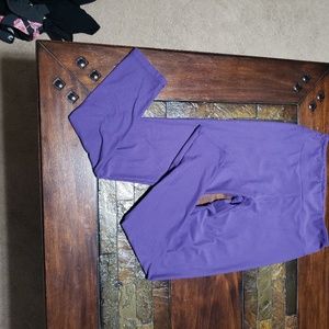 LulaRoe OS Solid Purple Leggings EUC